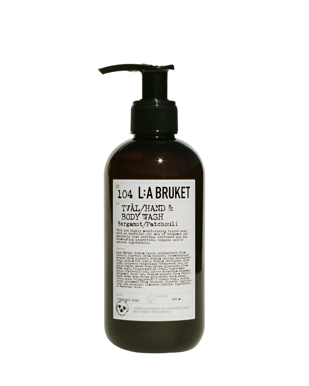 BERGAMOT/PATCHOULI HAND & BODY WASH